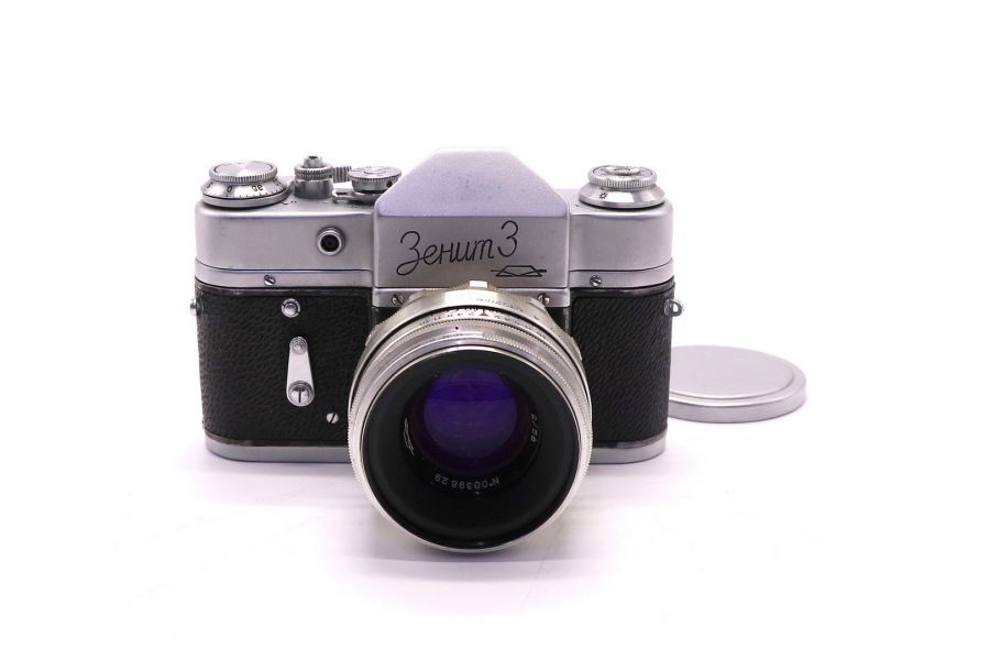 Советский фотоаппарат Зенит 3 + Гелиос-44 13 лепестков kit