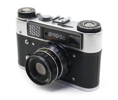 Советский фотоаппарат Фэд 5С + Индустар-61л/д