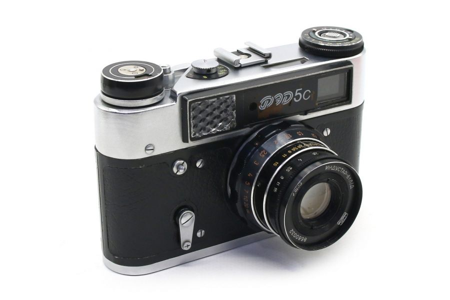 Советский фотоаппарат Фэд 5С + Индустар-61л/д 