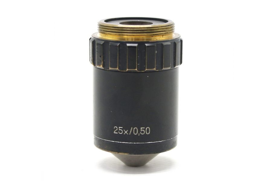 Объектив микроскопа Carl Zeiss Jena GF-Planachromat 25x/0,50 (Germany)