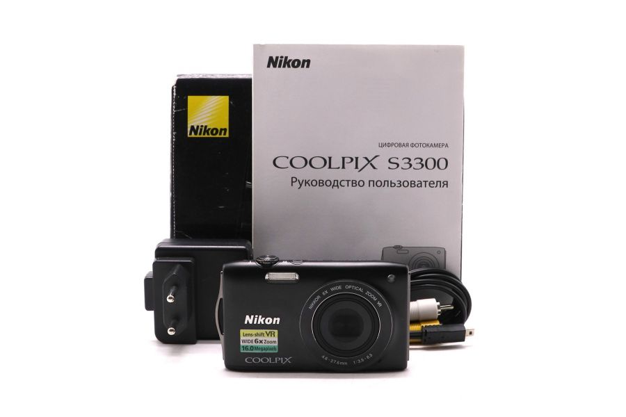 Фотоаппарат Nikon Coolpix S3300 в упаковке
