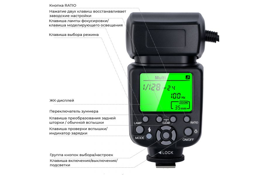 Макровспышка K&F Concept KF-150 для Canon