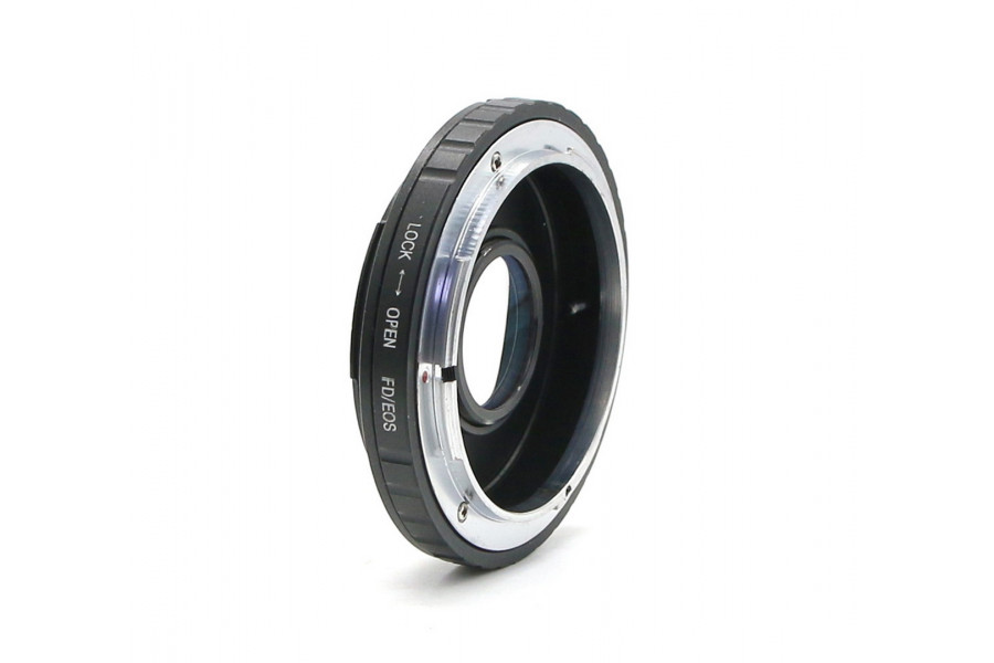 Переходник Canon FD - Canon EOS / EF с линзой (China)