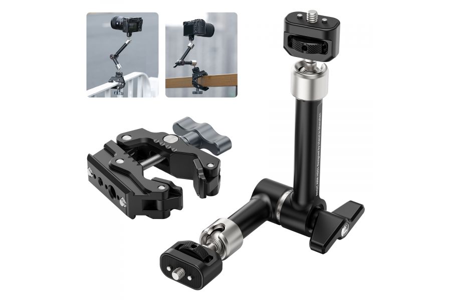 Крепление Ulanzi R011a Magic Arm + крабовый зажим T018