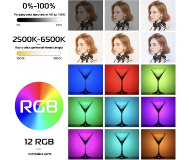 Осветитель Ulanzi VL66 RGB