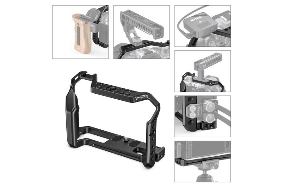 Клетка SmallRig CCF2808 для Fujifilm X-T4 черная, алюминиевая