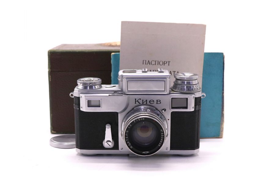 Киев 3 + Юпитер-8 П 2/50 (СССР, 1955) в упаковке