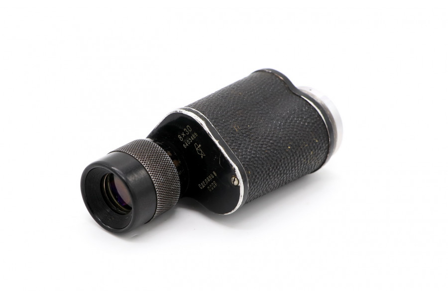 Компактный черный монокль 8х30 (КОМЗ, 1963г.)