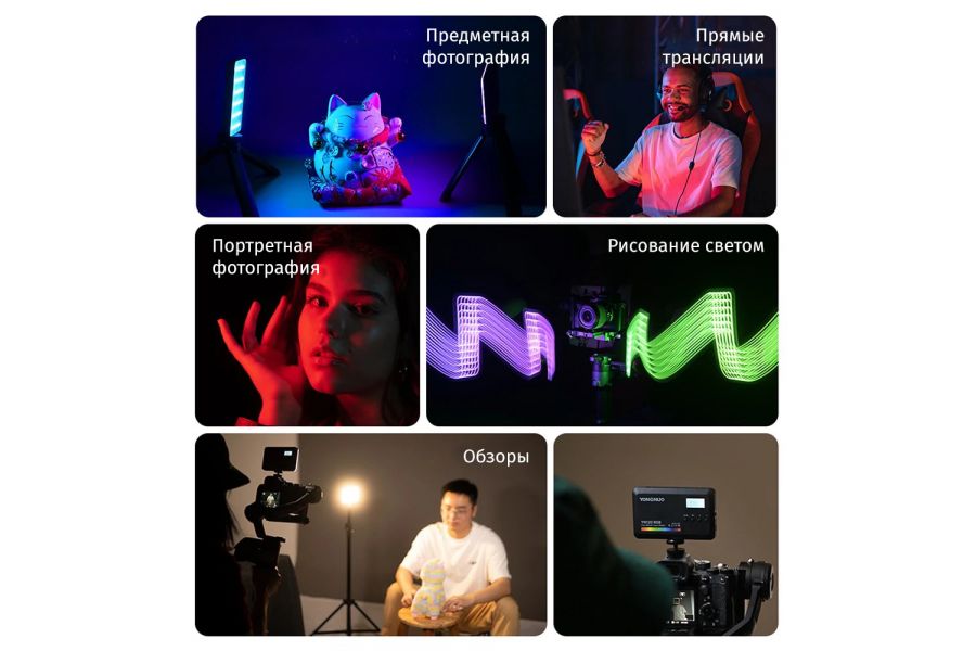 Осветитель YongNuo YN120 RGB Мощный видеосвет