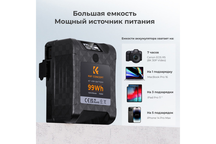 Аккумулятор K&F Concept BP-VL99 KF28.0024