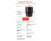 Кинообъектив 7Artisans 85mm T2.0 для Sony E