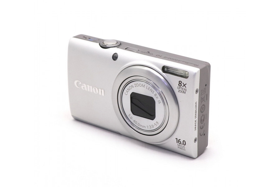 Фотоаппарат серебристый Canon PowerShot A4000 IS