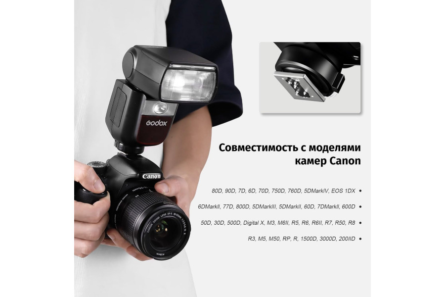 Фотовспышка Godox Ving V860IIIC TTL для Canon