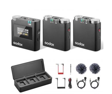 Беспроводной петличный микрофон Godox Virso M2 (2tx+1rx)