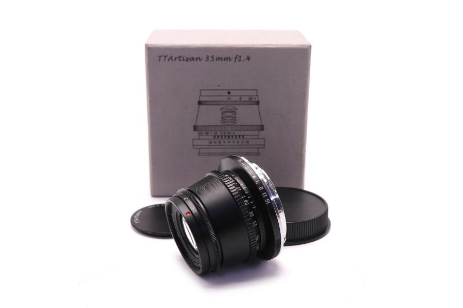 TTartisan 35mm F1.4 APS-C for T-mount в упаковке