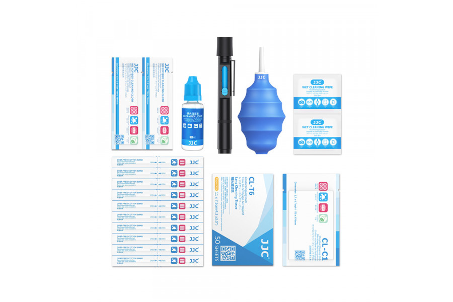 Набор для чистки оптики фотокамер JJC CL-9, 9 в 1