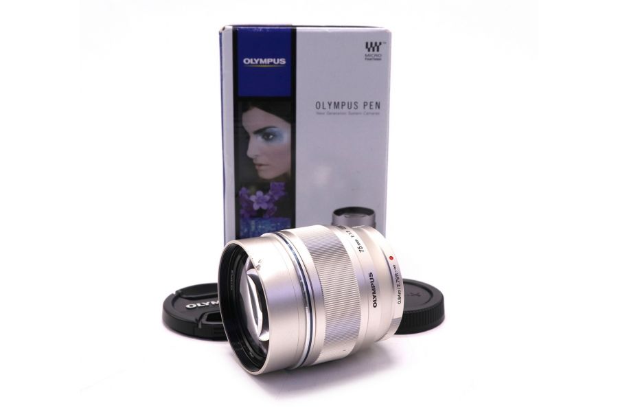 Olympus M.Zuiko Digital 75mm f/1.8 ED MSC в упаковке б.