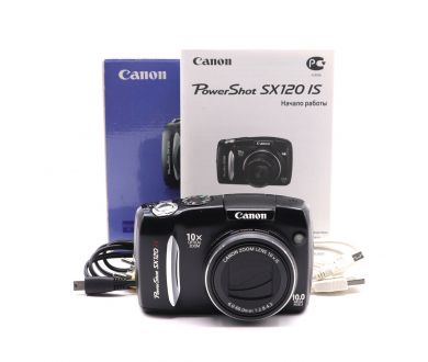 Цифровая камера Canon PowerShot SX120 IS в упаковке