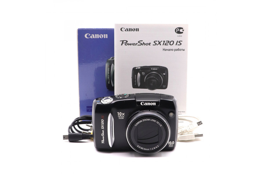 Цифровая камера Canon PowerShot SX120 IS в упаковке