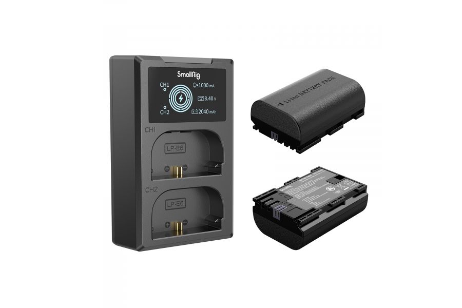 2 аккумулятора LP-E6NH + зарядное устройство SmallRig 3821