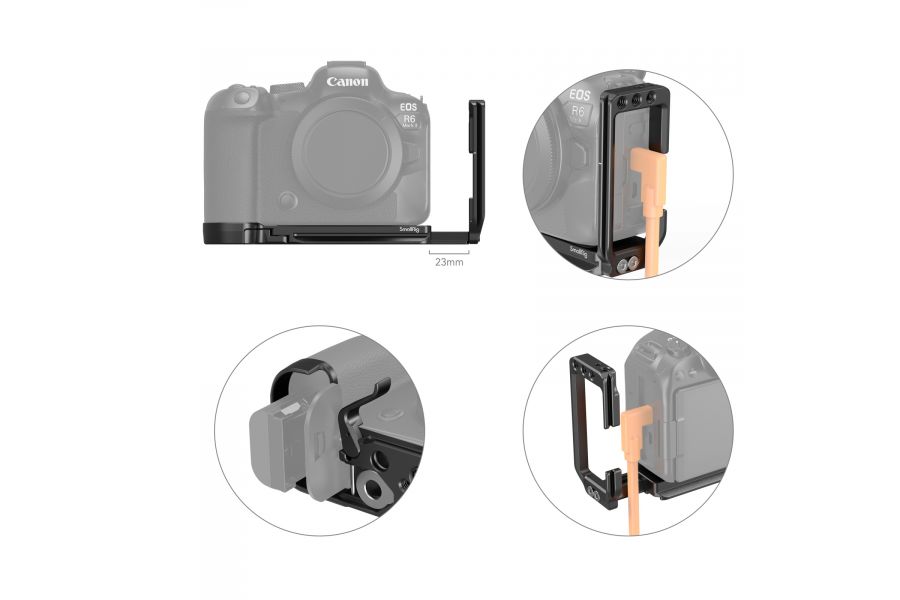 L-площадка SmallRig 4160 для Canon EOS R5 R6 R5 R6 Mark II