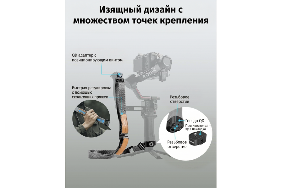 Плечевой ремень SmallRig 4118