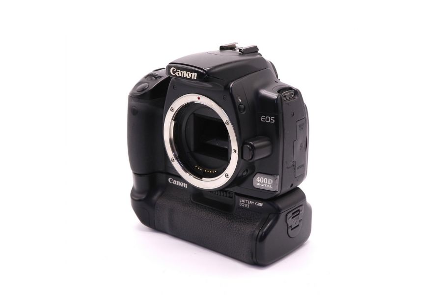 Canon EOS 400D body + батарейная ручка Canon BG-E3