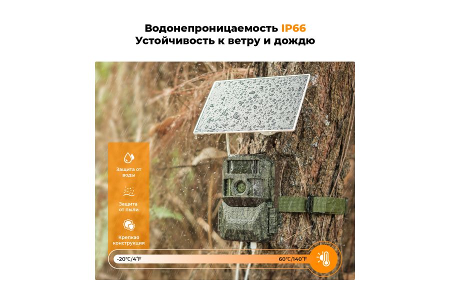 Фотоловушка K&F Concept KF35.156 48MP, 4K + SD карта 64GB