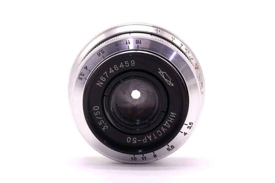 Объектив мануальный Индустар-50 3,5/50 (КМЗ, 1956)