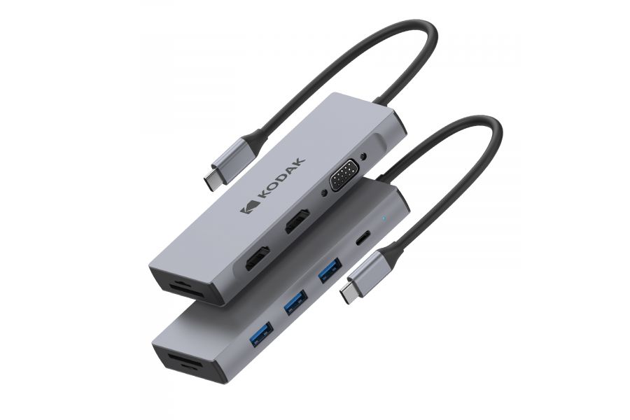Разветвитель Kodak USB-C Hub (9-IN-1 & PD) T345