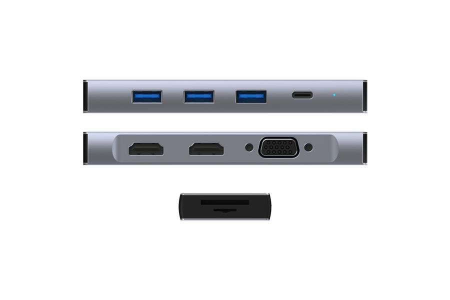 Разветвитель Kodak USB-C Hub (9-IN-1 & PD) T345