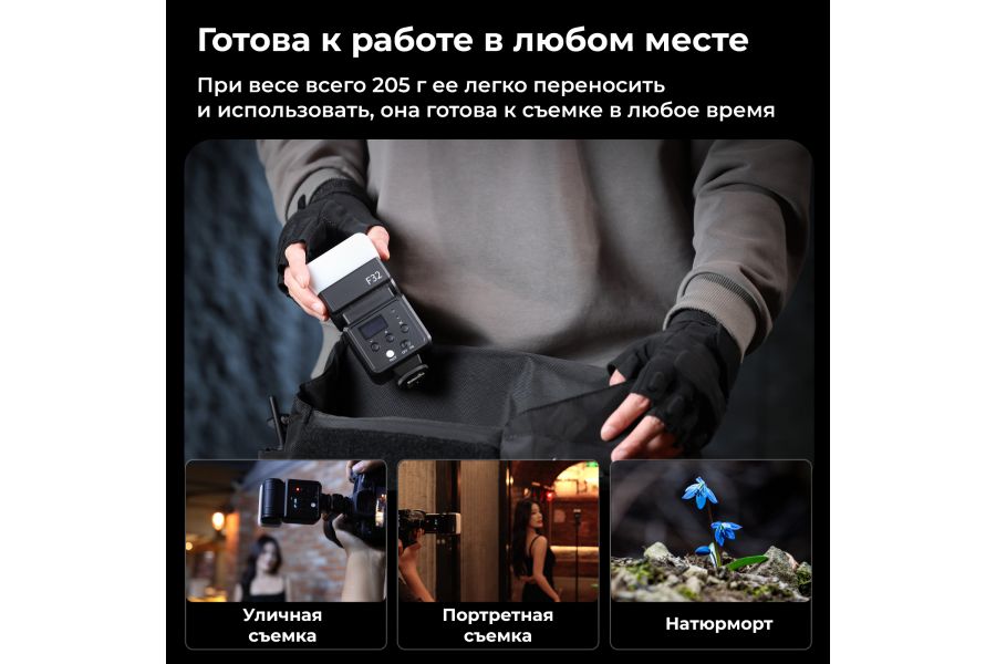 Фотовспышка накамерная Ulanzi F32