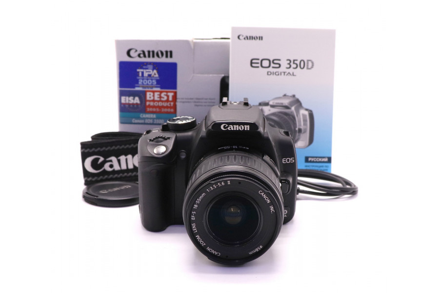 Фотоаппарат Canon EOS 350D kit в упаковке