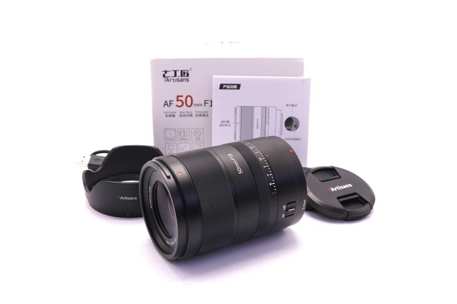 Объектив 7Artisans 50mm F1.8 AF AF Z-Mount в упаковке
