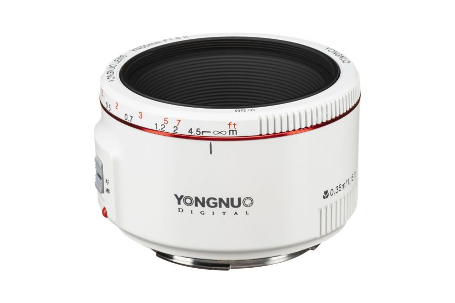 Объектив YongNuo AF 50mm f/1.8 II Canon EF White