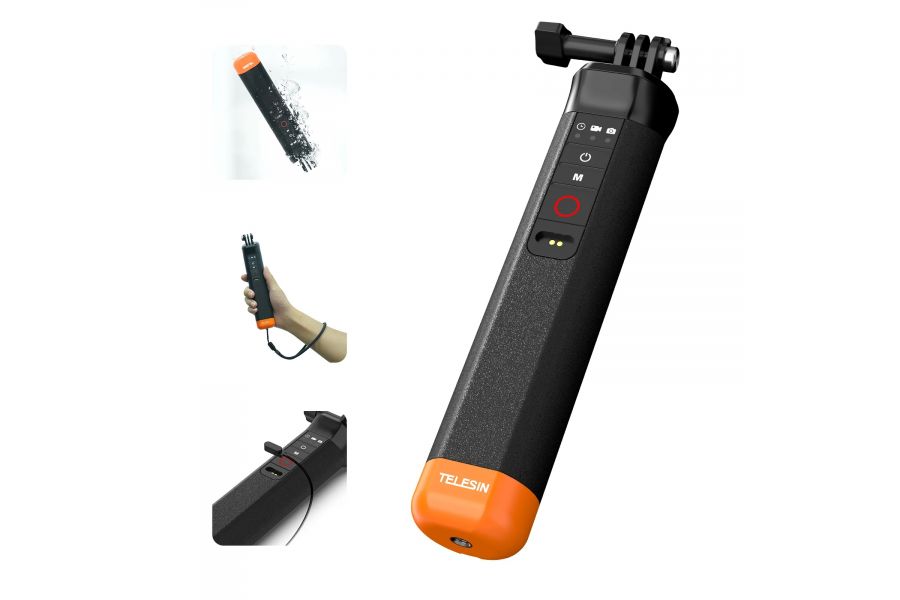 Монопод Telesin S4-FHG-01-TGP для GoPro Hero 13 12 11 10 9 8