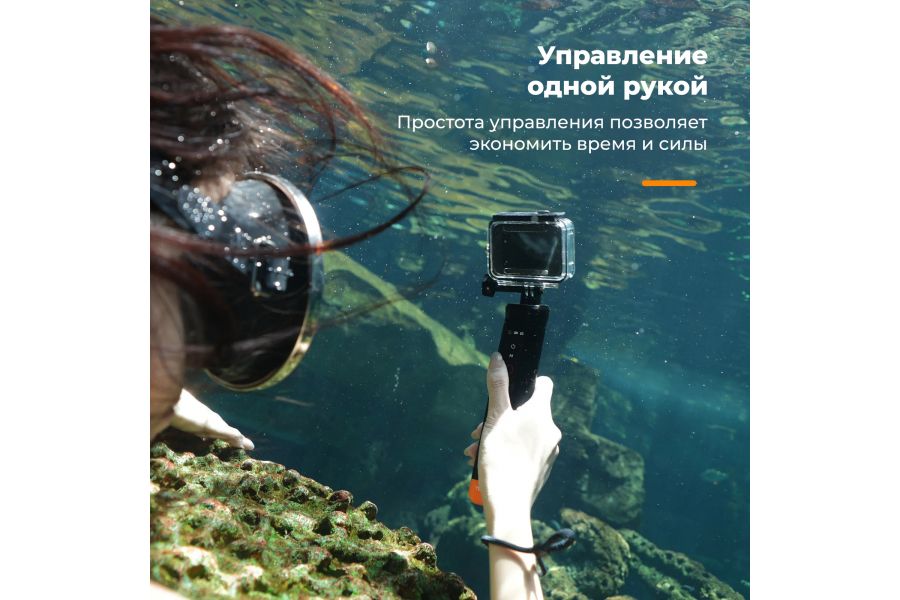 Монопод Telesin S4-FHG-01-TGP для GoPro Hero 13 12 11 10 9 8