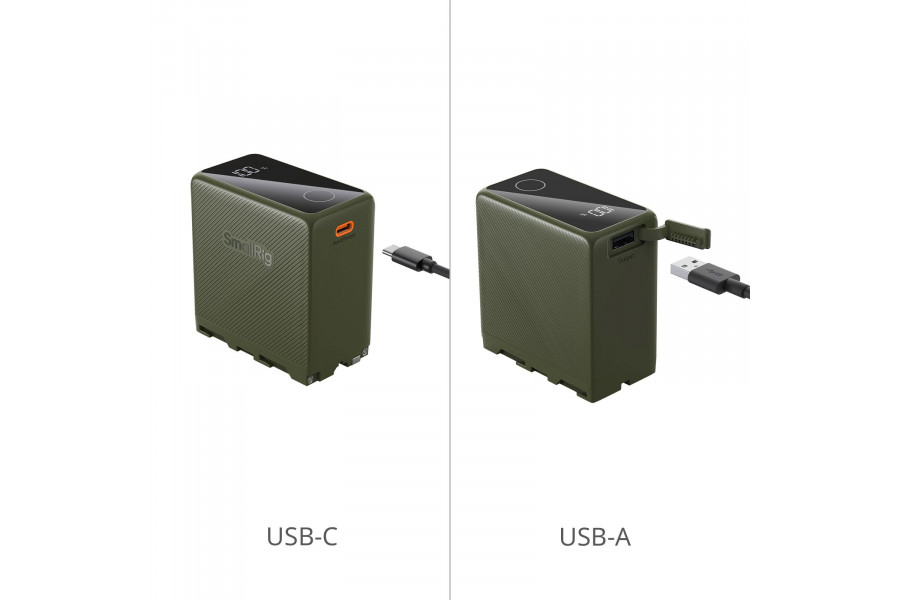 Аккумулятор SmallRig 4577 NP-F970 USB-C Зеленый