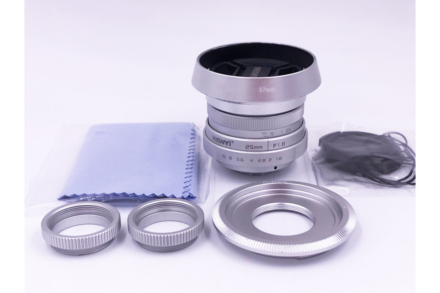 Объектив Newyi 25mm f/1.8 Micro 4/3 Серебро