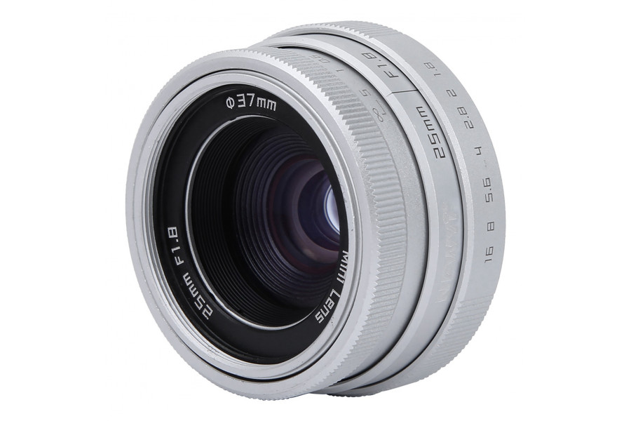 Объектив Newyi 25mm f/1.8 Micro 4/3 Серебро