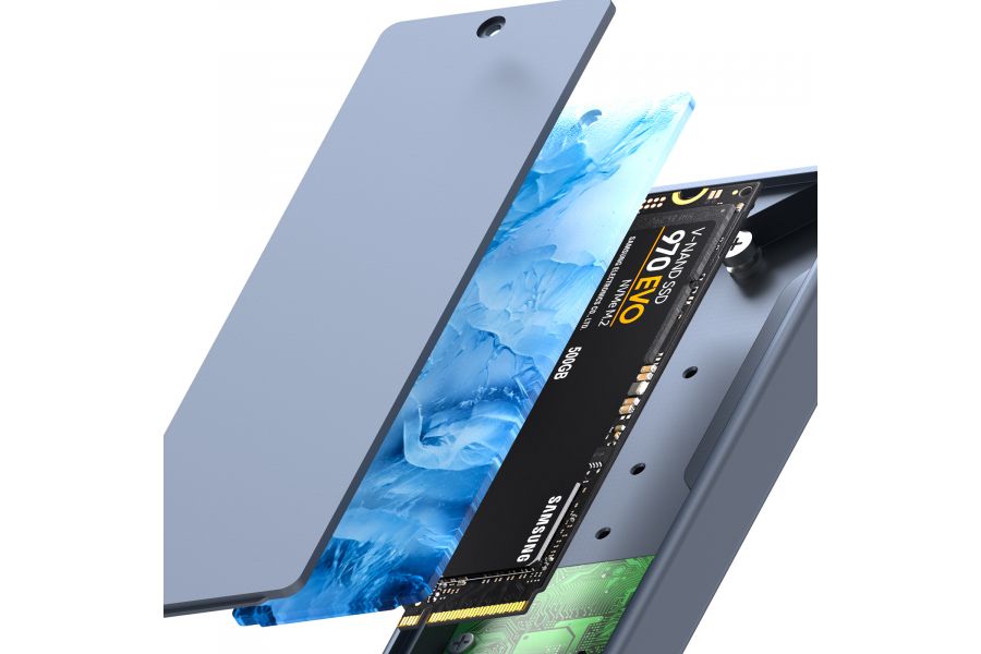 Внешний бокс KODAK E010 для SSD M2 (SATA / NVMe / 10 Gb/s)