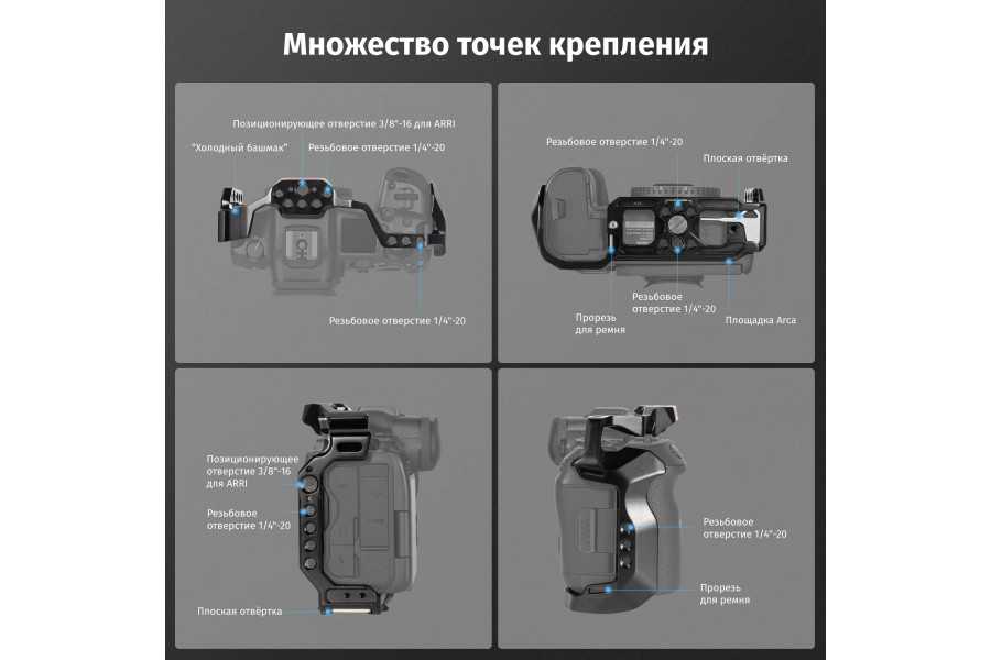 Клетка SmallRig 3830B для Canon EOS R5 / R6 / R5 C Kit