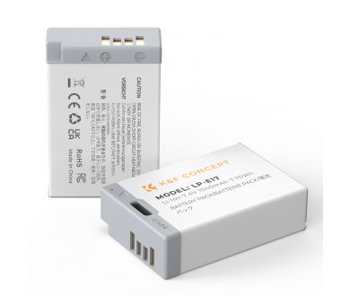 Купить Комплект аккумуляторов K&F Concept LP-E17 Type-C 1040mAh KF28.0049S1 Комплект аккумуляторов K&F Concept LP-E17 Type-C 1040mAh KF28.0049S1