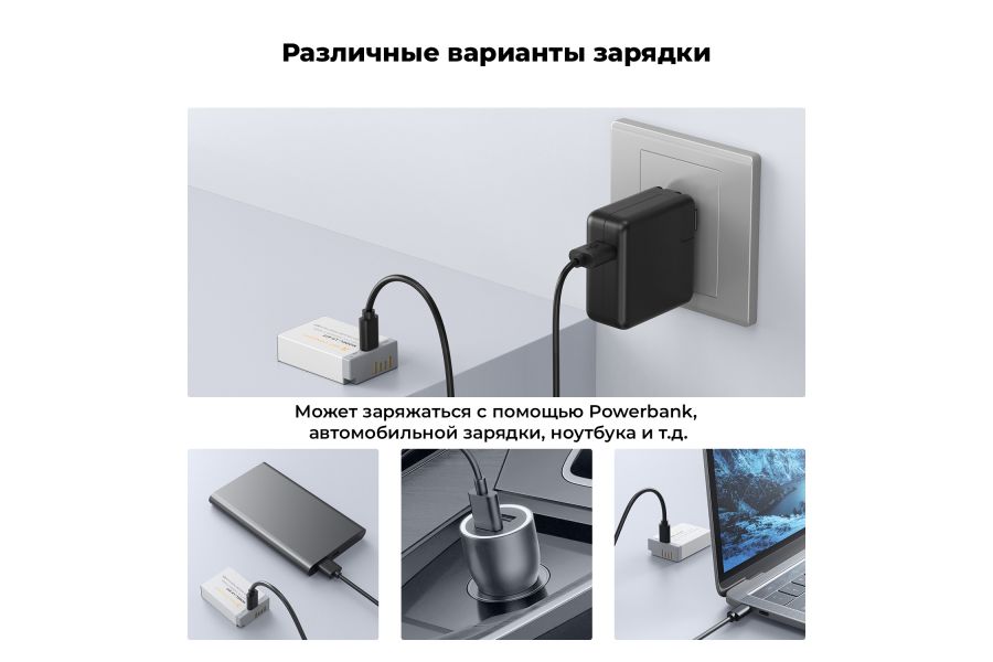 Комплект аккумуляторов K&F Concept LP-E17 Type-C 1040mAh KF28.0049S1