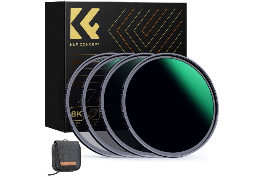 Светофильтры 72mm K&F Concept Nano-X ND4 + ND8 + ND64 + ND1000