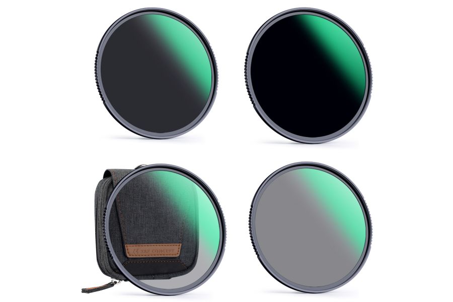Комплект светофильтров 77mm K&F Concept Nano-X ND4 + ND8 + ND64 + ND1000