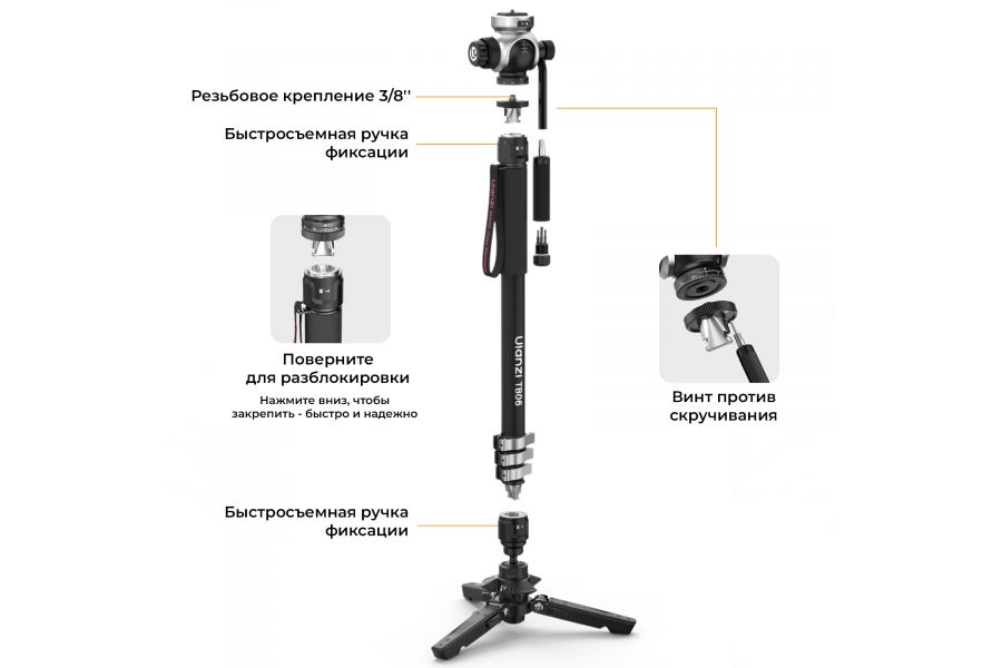 Видеомонопод Ulanzi TB06