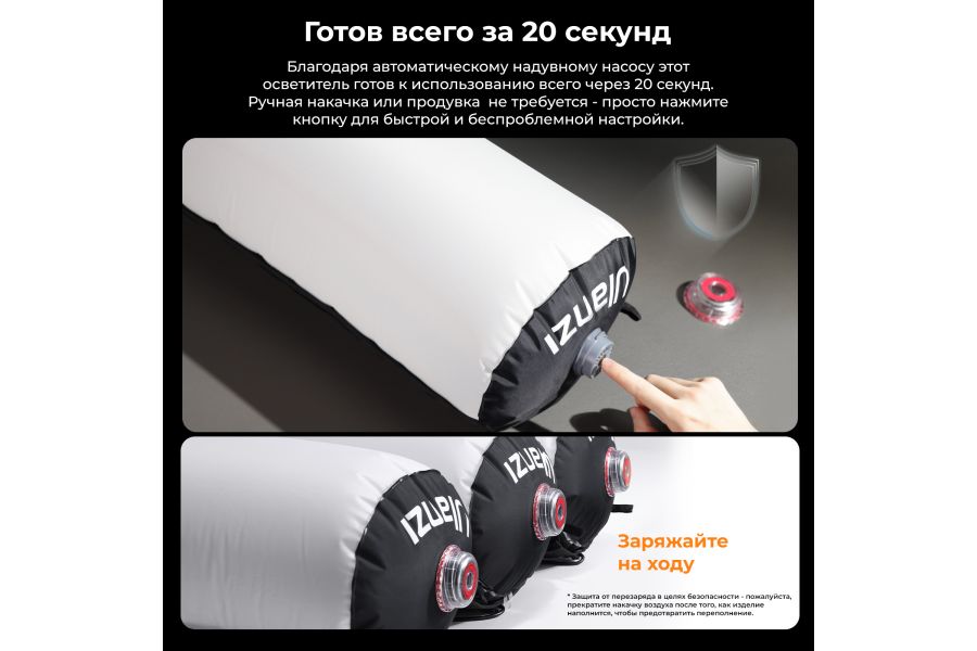 Надувной складной осветитель Ulanzi AL60