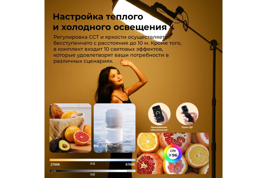 Надувной складной осветитель Ulanzi AL60