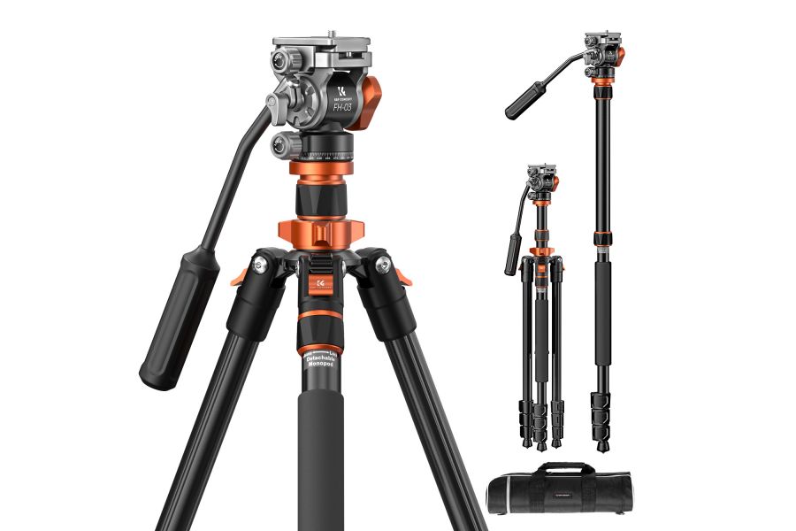 Штатив K&F Concept K234A7 + FH-03 KF09.136